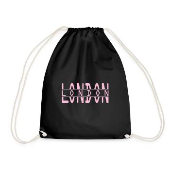 London - Turnbeutel - Schwarz - Vorne