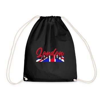 London - Turnbeutel - Schwarz - Vorne