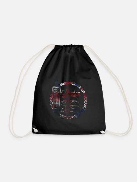 London - Drawstring Bag - black