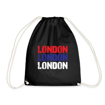 London - Turnbeutel - Schwarz - Vorne