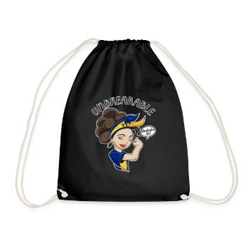 Barbados Girl Unbreakable I Patrimoine de la Barbade - Sac de sport léger - noir - Devant