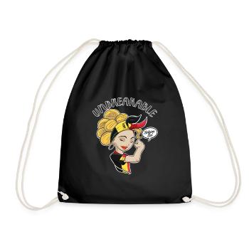 Belgian Girl Unbreakable I Belgian Heritage I - Drawstring Bag - black - Front