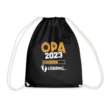 Grand-père à venir 2023 Chargement de la progéniture Grand-père - Sac de sport léger - noir - Devant