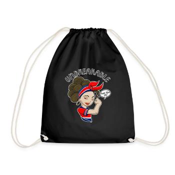 Costa Rica Fille Incassable I Patrimoine Costa Rica - Sac de sport léger - noir - Devant