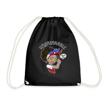 Filipino Girl Unbreakable Filipino Heritage - Drawstring Bag - black - Front