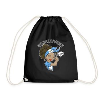 Guatemalan Girl Unbreakable I Heritage Guatemala - Drawstring Bag - black - Front