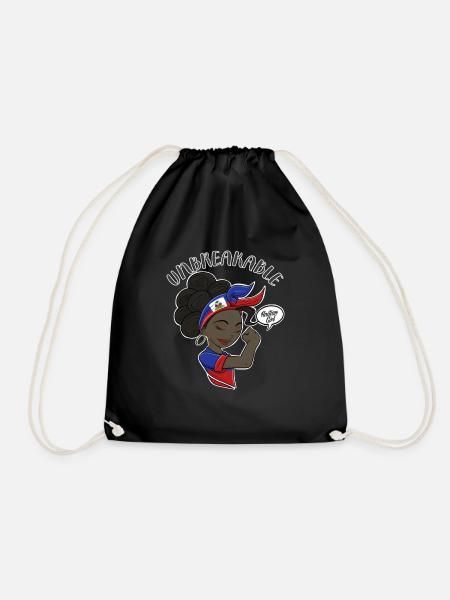Haitian Girl Unbreakable I Haitian Heritage I - Turnbeutel - Schwarz