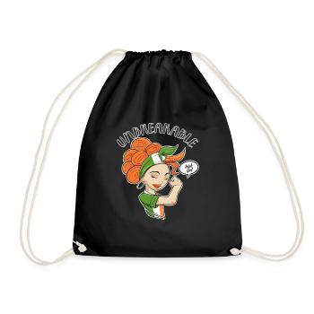 Irish Girl Unbreakable I Irish Heritage I Ireland - Turnbeutel - Schwarz - Vorne