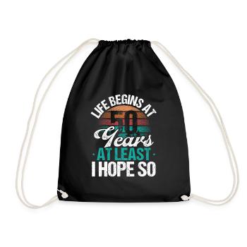 50th Birthday Idea Vintage Humor Funny 50 Year Old - Turnbeutel - Schwarz - Vorne