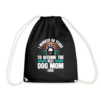 Chien de 50 ans Maman Chiens Chien Mère 50e anniversaire - Sac de sport léger - noir - Devant