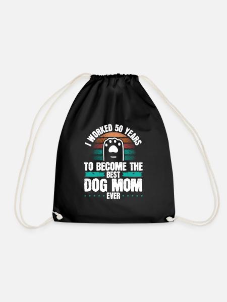 50 Year Old Dog Mom Dogs Dog Mother 50th Birthday - Turnbeutel - Schwarz