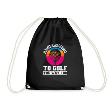 Golfeurs Vous avez besoin de beaucoup de balles pour obtenir comme ça - Sac de sport léger - noir - Devant