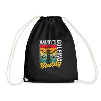 Lustige Golf Fans Golfer Dad Vatertag Daddys - Turnbeutel - Schwarz - Vorne