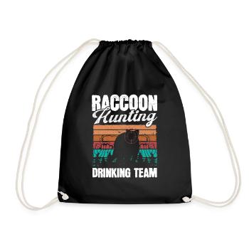 Équipe de chasse au raton laveur Vintage Raccoon Hunter - Sac de sport léger - noir - Devant