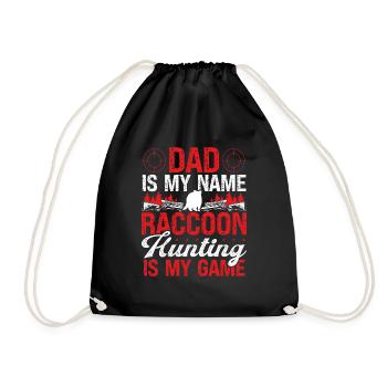 Papa Raton laveur Chasse Drôle De Raton Laveur Tueur Papa - Sac de sport léger - noir - Devant
