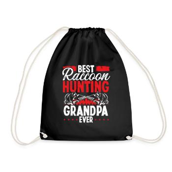 Best Raccoon Hunting Grandpa Raccoon Slayer - Turnbeutel - Schwarz - Vorne