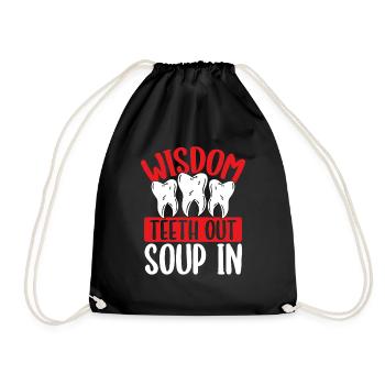 Wisdom Tooth Out Funny Wisdom Teeth Removal - Drawstring Bag - black - Front