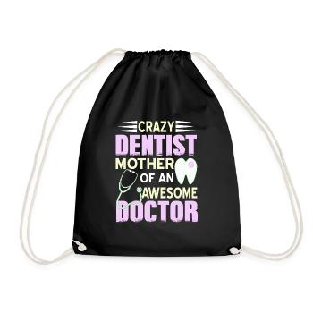 Dentiste fou Mère d’un thé de dentiste génial - Sac de sport léger - noir - Devant