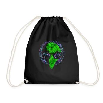 Alien - Drawstring Bag - black - Front