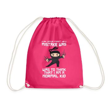 Ninja - Turnbeutel - Fuchsia - Vorne