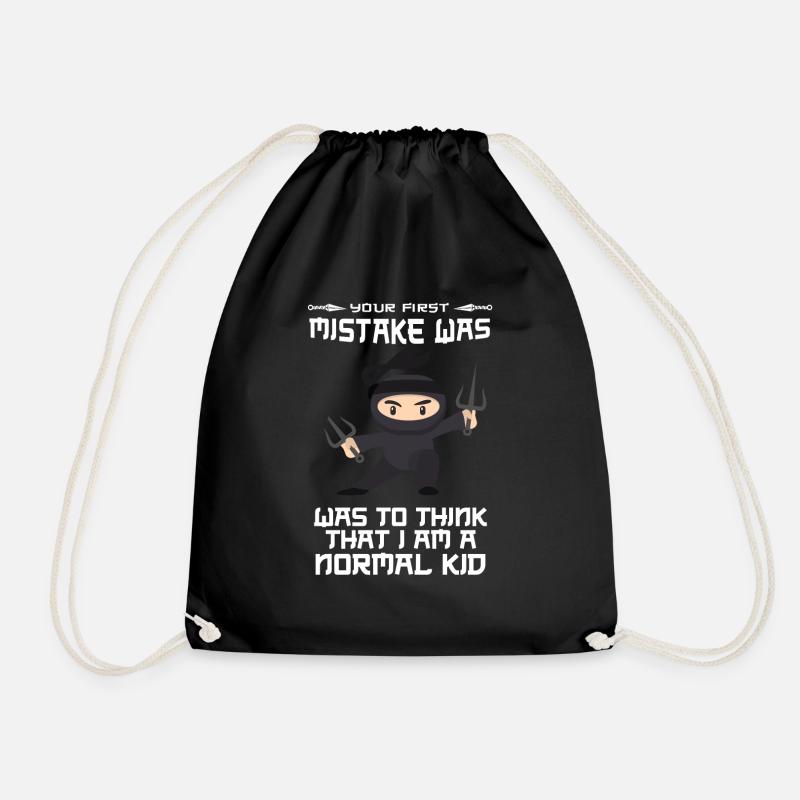 Ninja - Drawstring Bag - black