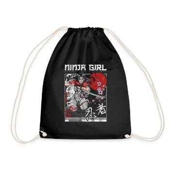 Ninja - Turnbeutel - Schwarz - Vorne