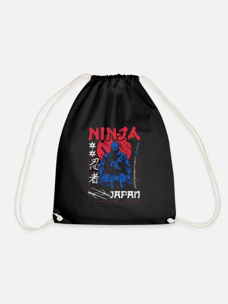 Ninja Geschenk Karate Ninjutsu Judo Samurai Japan - Turnbeutel - Schwarz