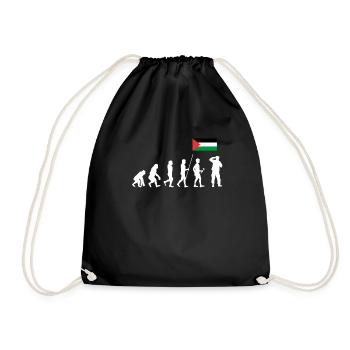 Palästina Geschenk Free Palestine Gaza Streifen - Turnbeutel - Schwarz - Vorne