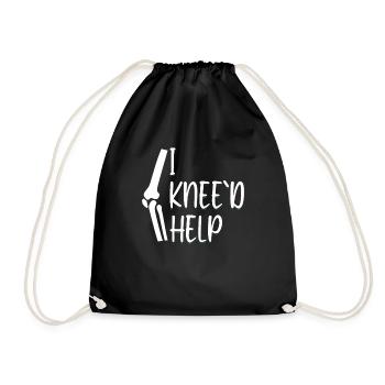 I Knee'd Help Surgery Knee Replacement Recovery - Turnbeutel - Schwarz - Vorne
