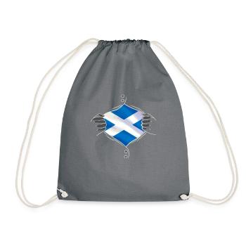 drapeau écossais fier écossais - Sac de sport léger - gris - Devant
