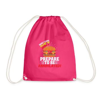 here i come diet prepare to be annihilated - Turnbeutel - Fuchsia - Vorne