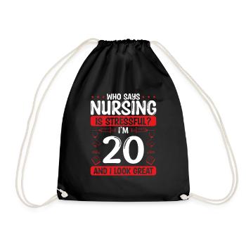 20 Birthday Nurses 20 Years Old Nurse for Work - Turnbeutel - Schwarz - Vorne