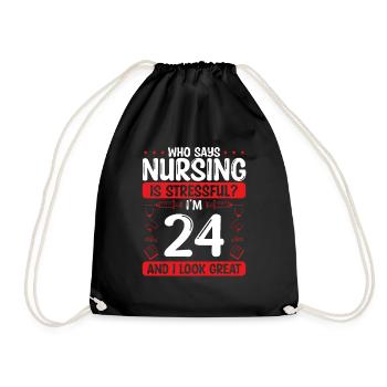 24 Birthday Nurses 24 Years Old Nurse for Work - Turnbeutel - Schwarz - Vorne