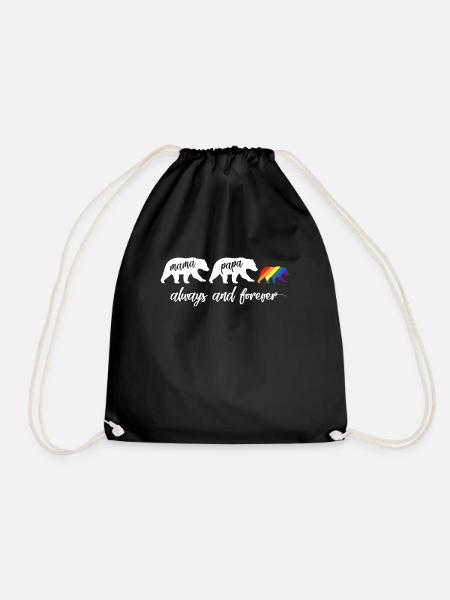 LGBTQ Mama Bär - Schwul Lesbisch Queer - Turnbeutel - Schwarz