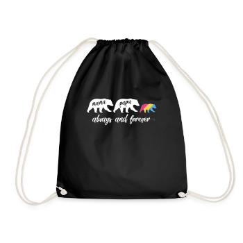 Pansexuelle Mama Bär - LGBTQ Pansexuelles - Turnbeutel - Schwarz - Vorne