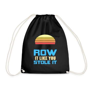 Retro Row It Like You Stole It Rowing T-Shirt - Sac de sport léger - noir - Devant