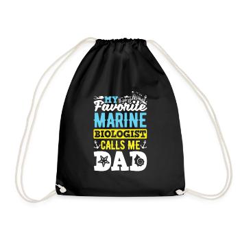 Marine Biology Science My Favorite Marine - Turnbeutel - Schwarz - Vorne