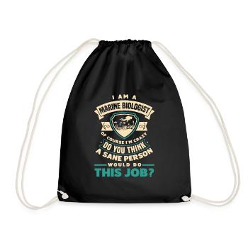 Marine Biology Marine Biologist Science Of Course - Turnbeutel - Schwarz - Vorne