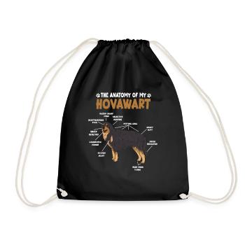 Hovawart Anatomie Drôle Chien Propriétaire Promenade H - Sac de sport léger - noir - Devant