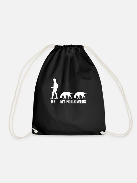 Ich und meine Follower Hund Hunde Hündchen Hunde - Turnbeutel - Schwarz