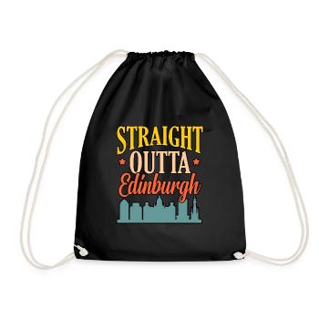 Skyline cadeau d’Édimbourg - Sac de sport léger - noir - Devant