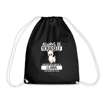 Soyez toujours vous-même à moins que vous ne puissiez être un lama - Sac de sport léger - noir - Devant