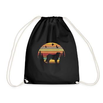Kuvasz Retro Kuvasz Besitzer Vintage - Turnbeutel - Schwarz - Vorne