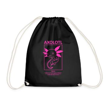 Amateur d’axolotl Ambystoma Mexicanum dessin - Sac de sport léger - noir - Devant