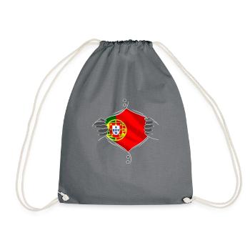 Portugal drapeau fier portugais - Sac de sport léger - gris - Devant