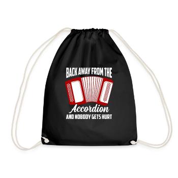 Back Away From The Accordion And Nobody Gets Hurt - Turnbeutel - Schwarz - Vorne