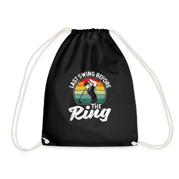 Fan Golfer Golfer Dernier coup devant le ring - Sac de sport léger - noir - Devant