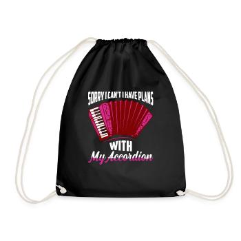 Sorry I Can't I Have Plans With My Accordion Music - Turnbeutel - Schwarz - Vorne