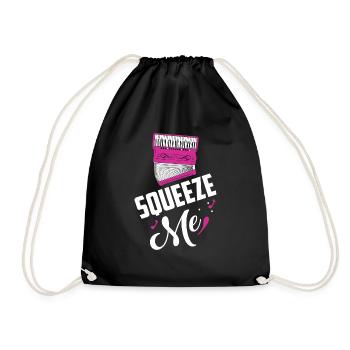 Squeeze Me Music Polka - Drawstring Bag - black - Front