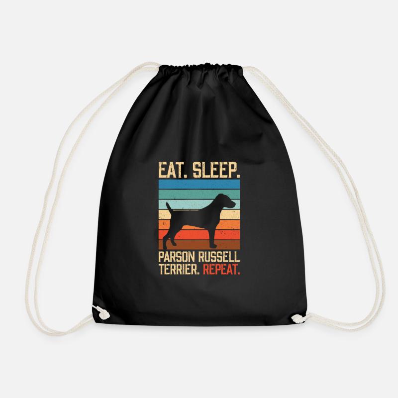 Eat sleep Parson Russell terrier Repeat - Turnbeutel - Schwarz